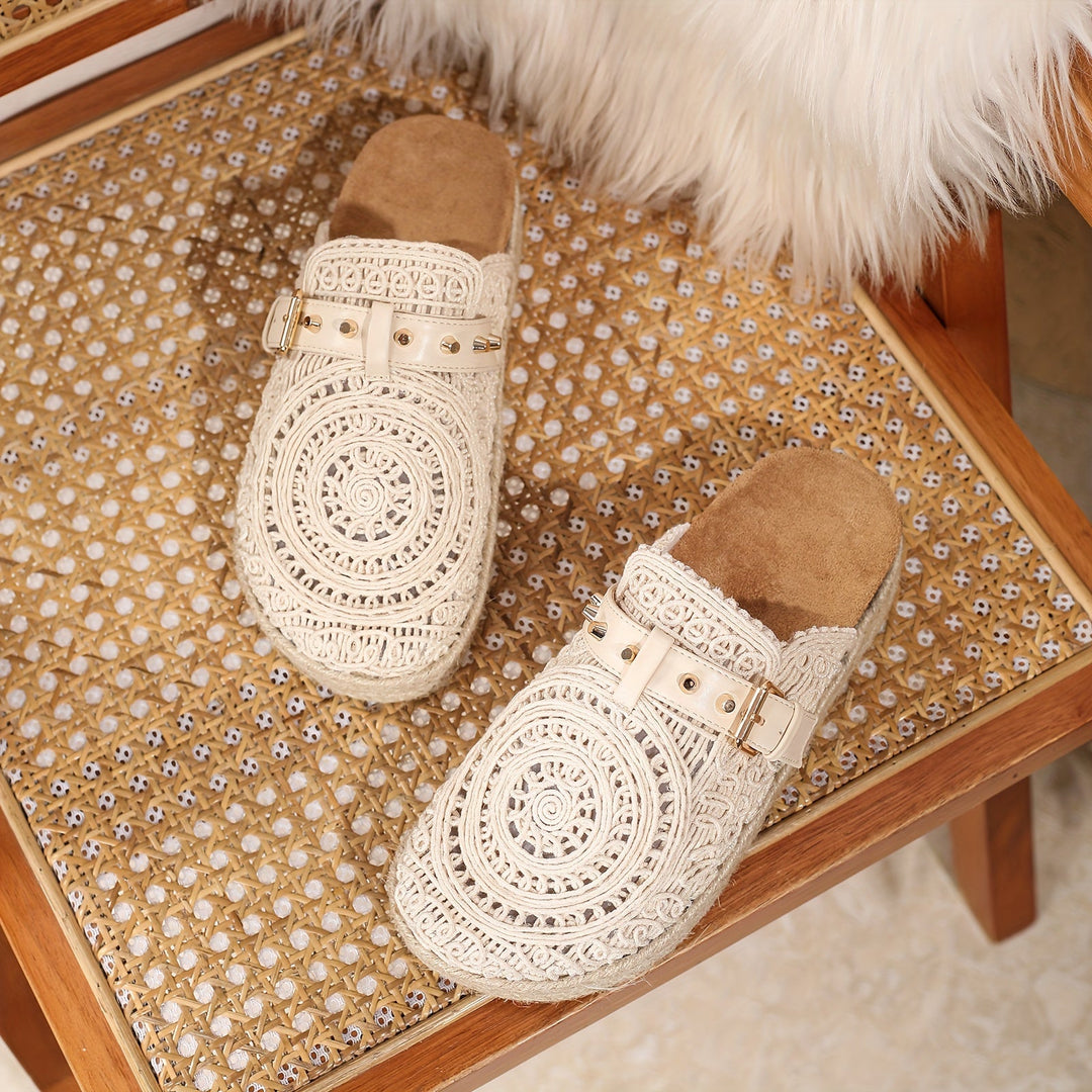 Solene™ | Boho Crochet Mules