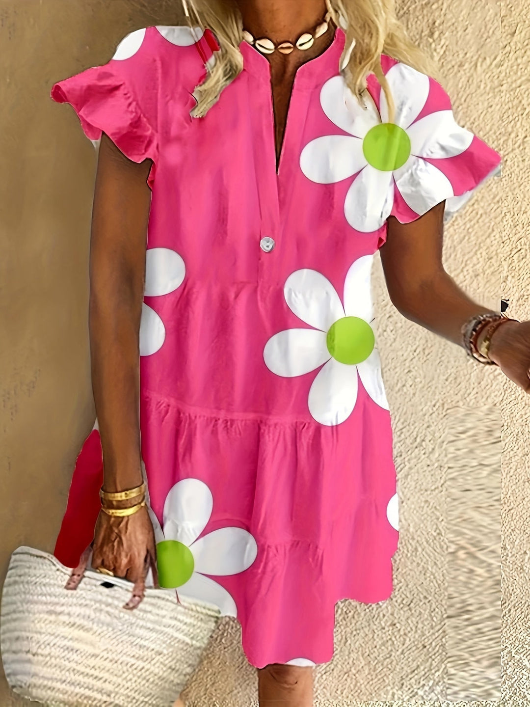 Aliza | Elegant Curves Blooming Style Dress