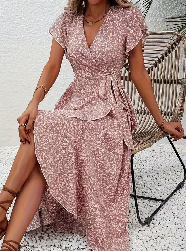 Darvella | Women's Wrap Maxi Wedding Guest Dress - Image 10