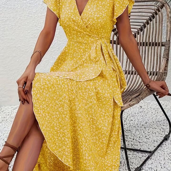 Darvella | Women's Wrap Maxi Wedding Guest Dress - Image 13
