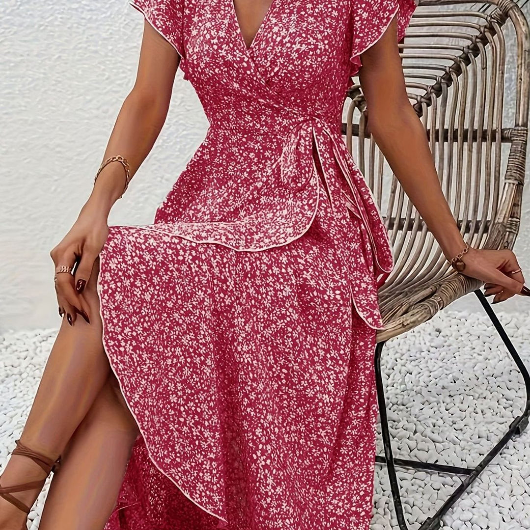 Darvella | Women's Wrap Maxi Wedding Guest Dress - Image 15