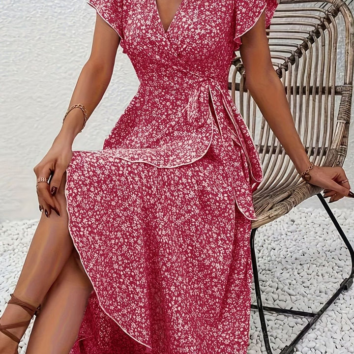 Darvella | Women's Wrap Maxi Wedding Guest Dress - Image 15