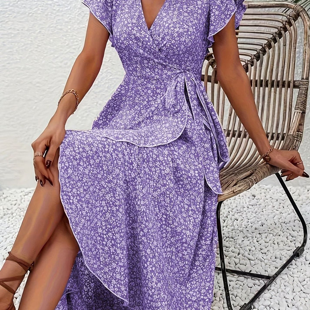 Darvella | Women's Wrap Maxi Wedding Guest Dress - Image 18