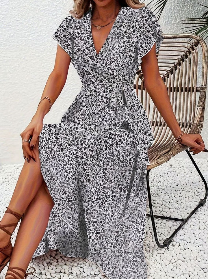 Darvella | Women's Wrap Maxi Wedding Guest Dress - Image 4