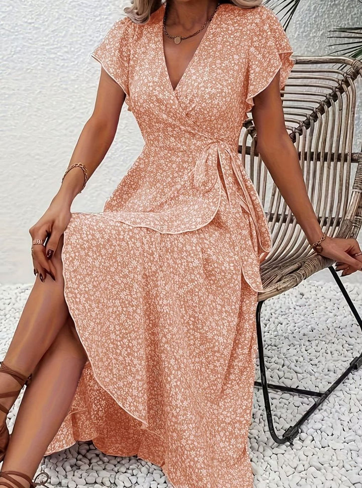 Darvella | Women's Wrap Maxi Wedding Guest Dress - Image 9