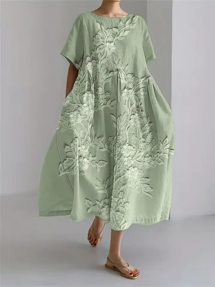 Dawnelle | Women's Linen Summer Dress Maxi - Image 11