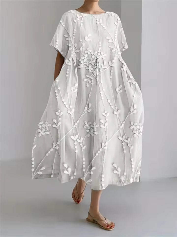 Dawnelle | Women's Linen Summer Dress Maxi - Image 12