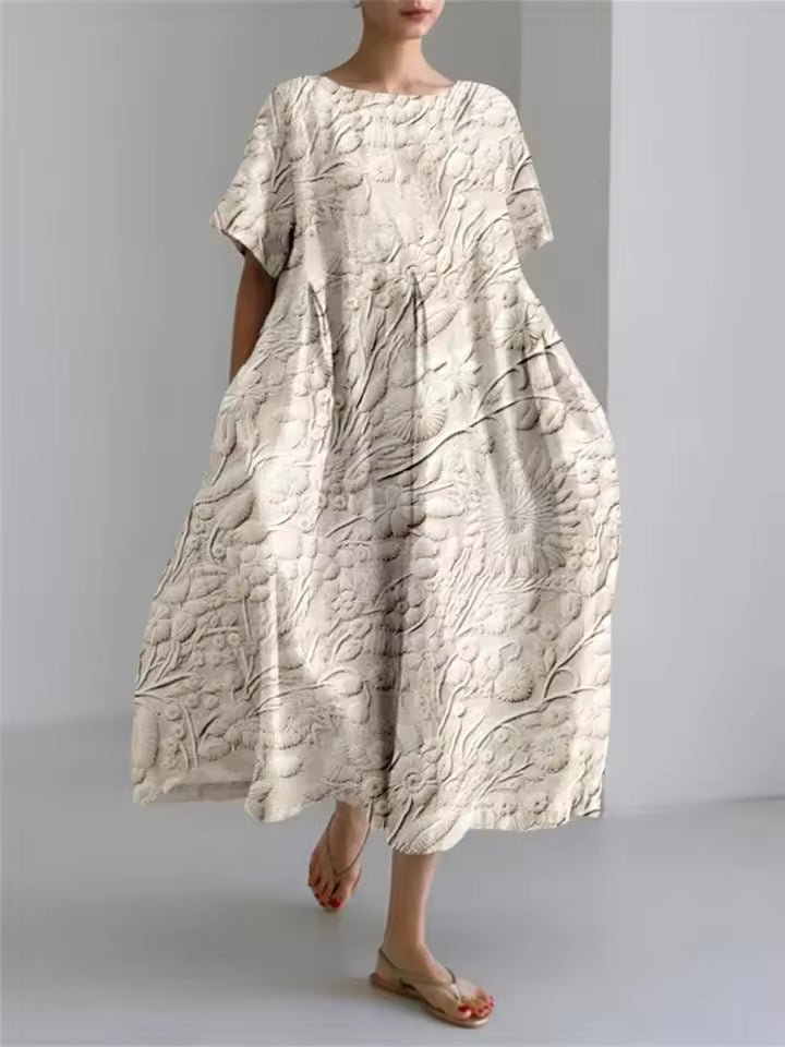 Dawnelle | Women's Linen Summer Dress Maxi - Image 13