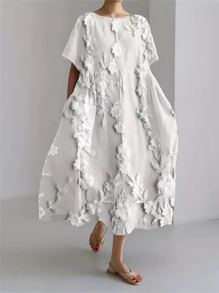 Dawnelle | Women's Linen Summer Dress Maxi - Image 15