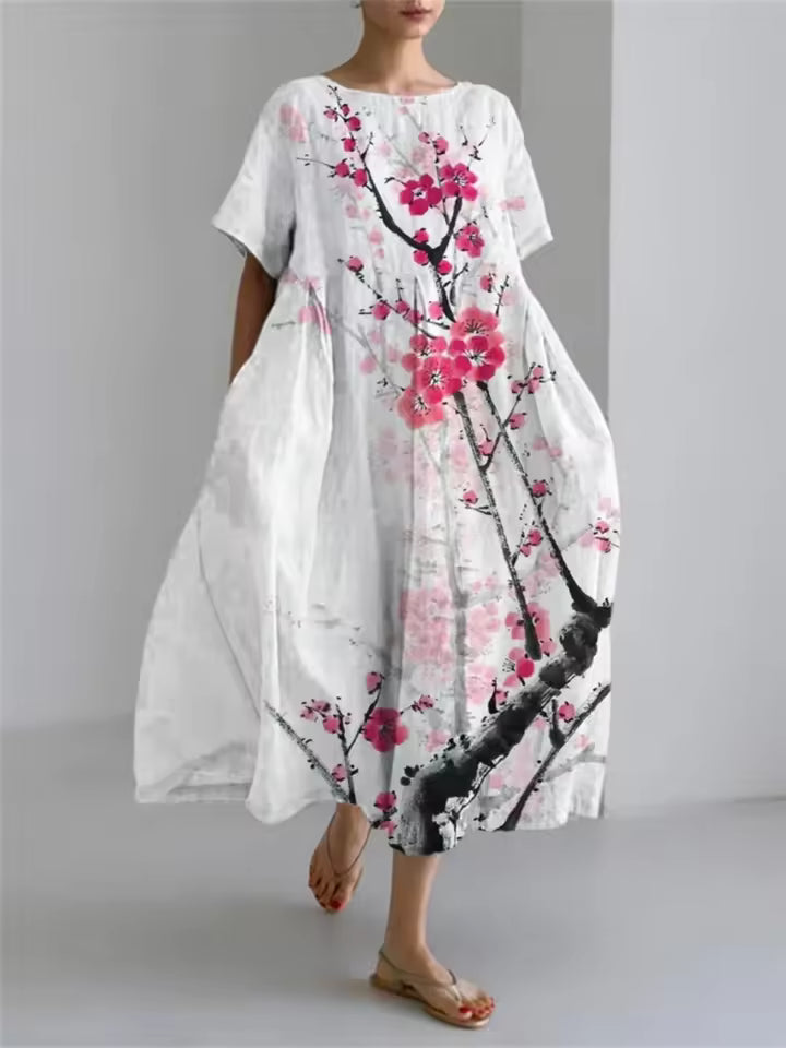 Dawnelle | Women's Linen Summer Dress Maxi - Image 4