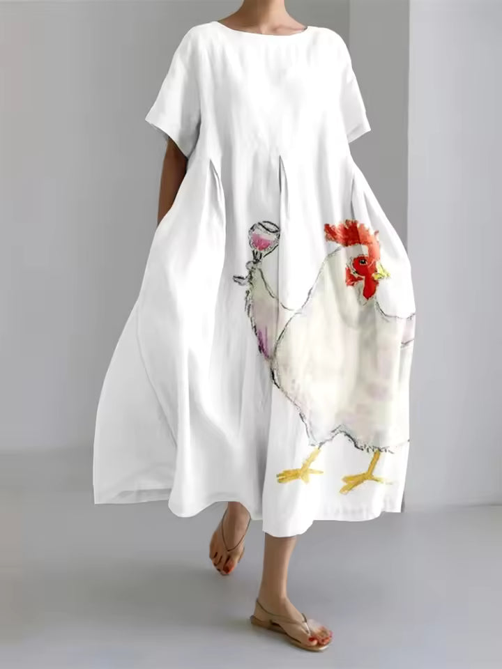 Dawnelle | Women's Linen Summer Dress Maxi - Image 6