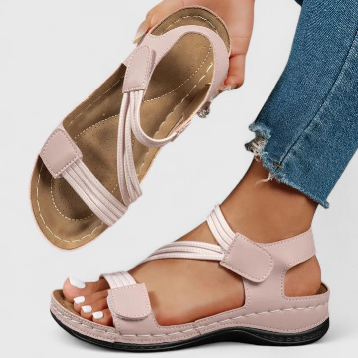 Delvaine | Women's Orthopedic Sandal Open Toe - Navy - Image 15