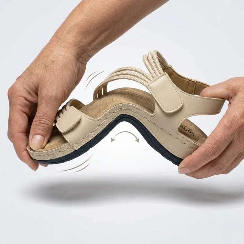 Delvaine | Women's Orthopedic Sandal Open Toe - Navy - Image 2