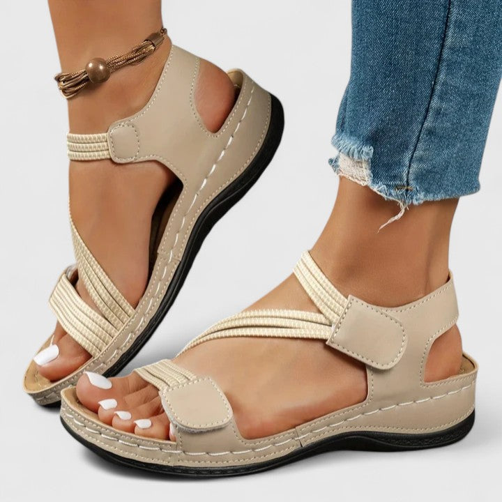 Delvaine | Women's Orthopedic Sandal Open Toe - Navy - Image 3
