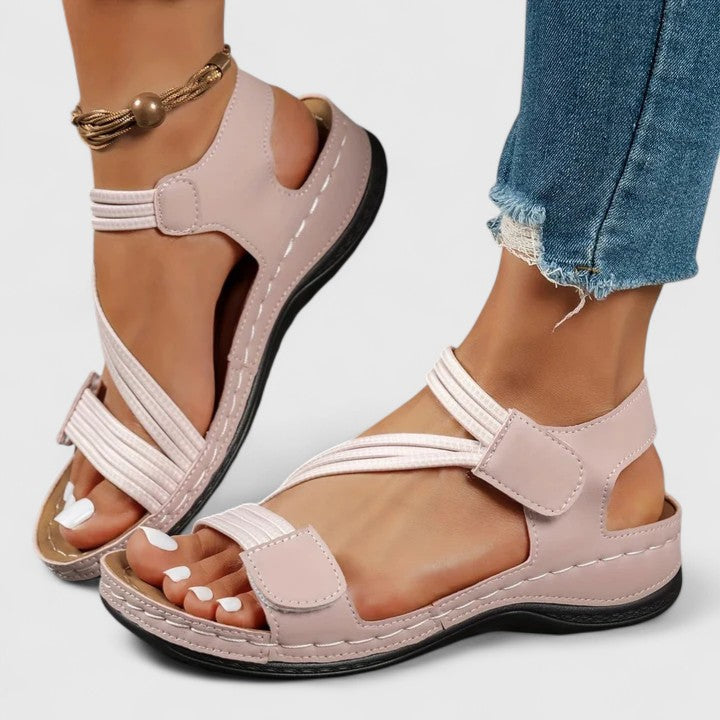 Delvaine | Women's Orthopedic Sandal Open Toe - Navy - Image 7