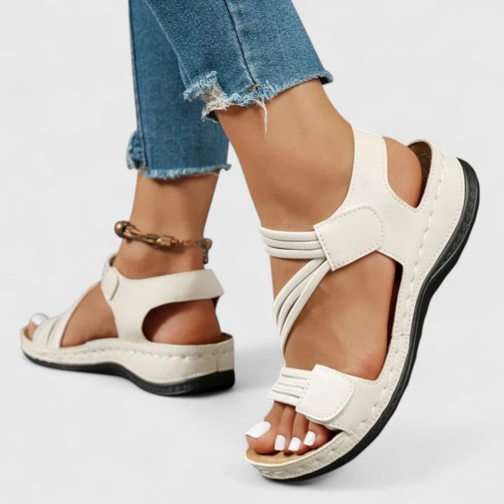 Delvaine | Women's Orthopedic Sandal Open Toe - Navy - Image 9