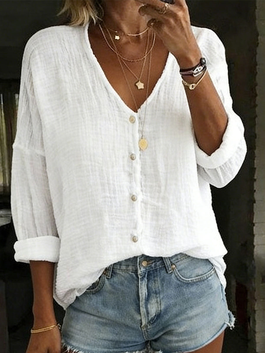 Delveth | Women's Boho Blouse Long Sleeve Top - Image 1