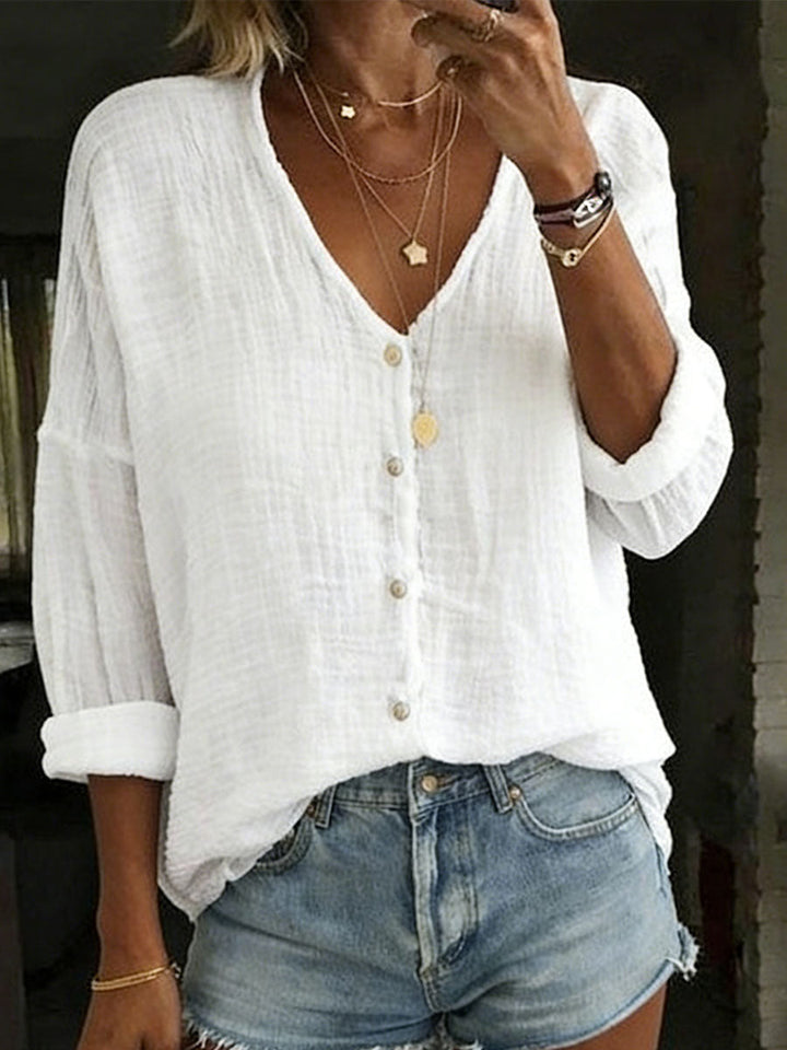Delveth | Women's Boho Blouse Long Sleeve Top - Image 1