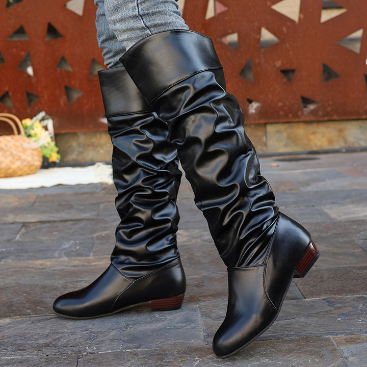 Delvorn | Women's Knee High Slouch Boots - Image 2