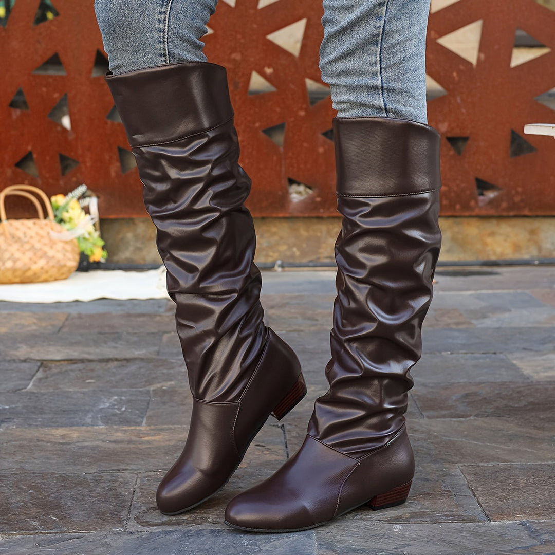 Delvorn | Women's Knee High Slouch Boots - Image 3