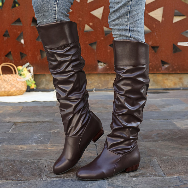 Delvorn | Women's Knee High Slouch Boots - Image 3