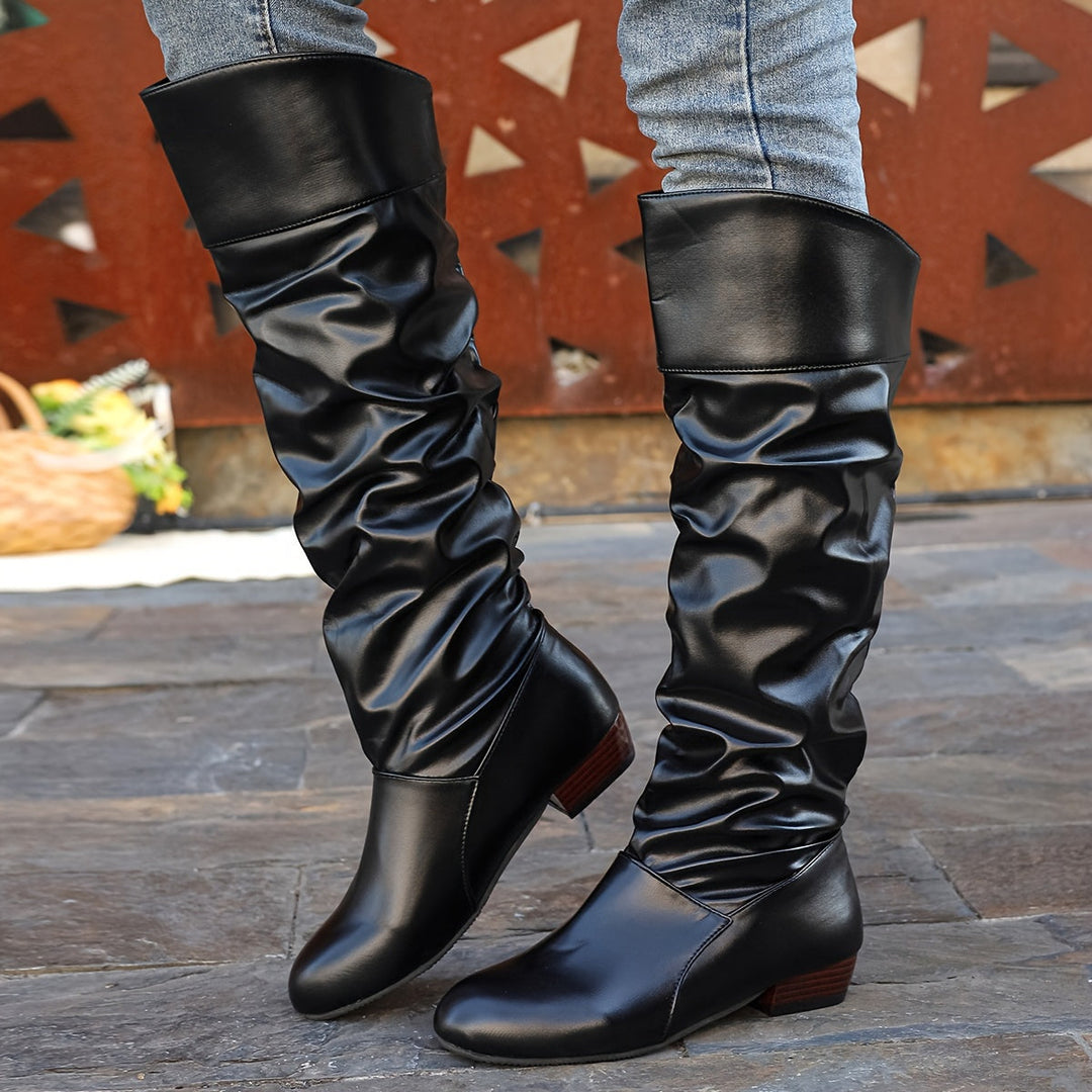 Delvorn | Women's Knee High Slouch Boots - Image 7