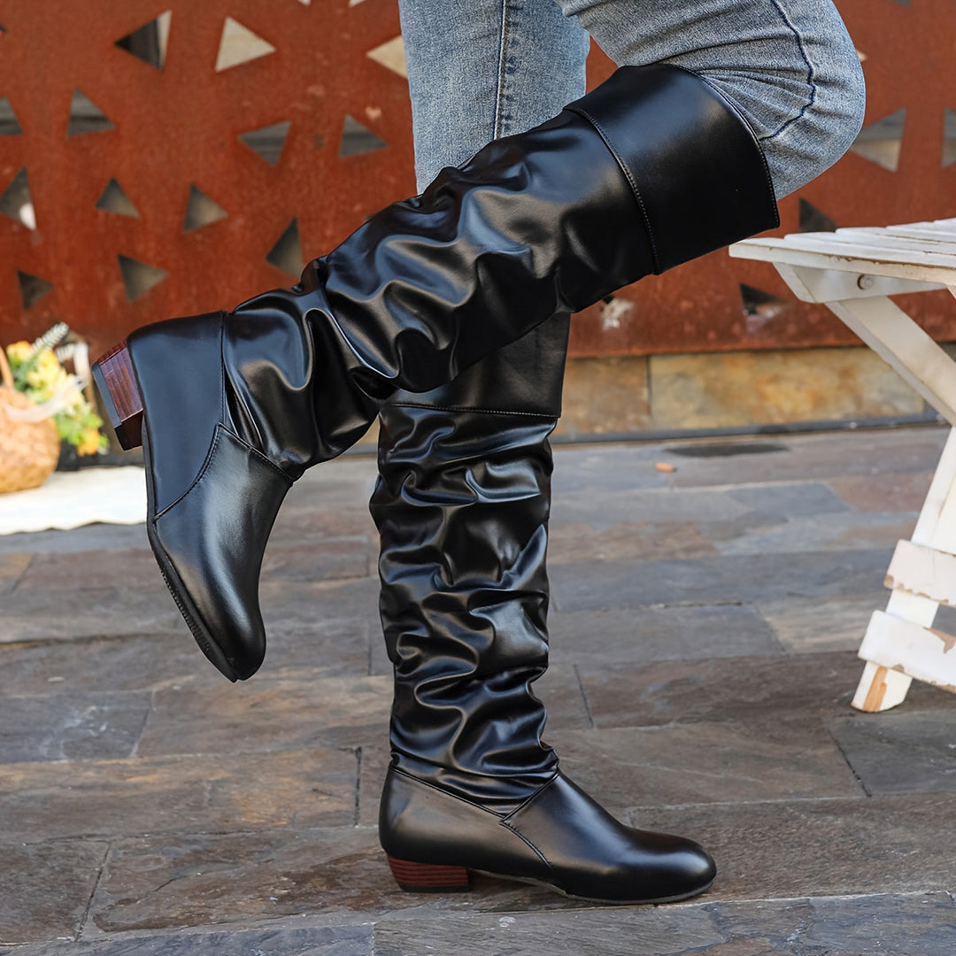 Delvorn | Women's Knee High Slouch Boots - Image 8