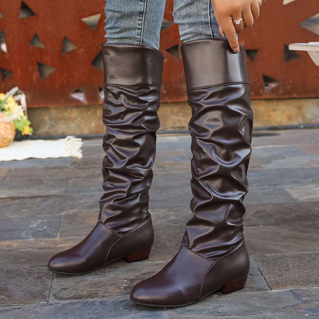 Delvorn | Women's Knee High Slouch Boots - Image 9