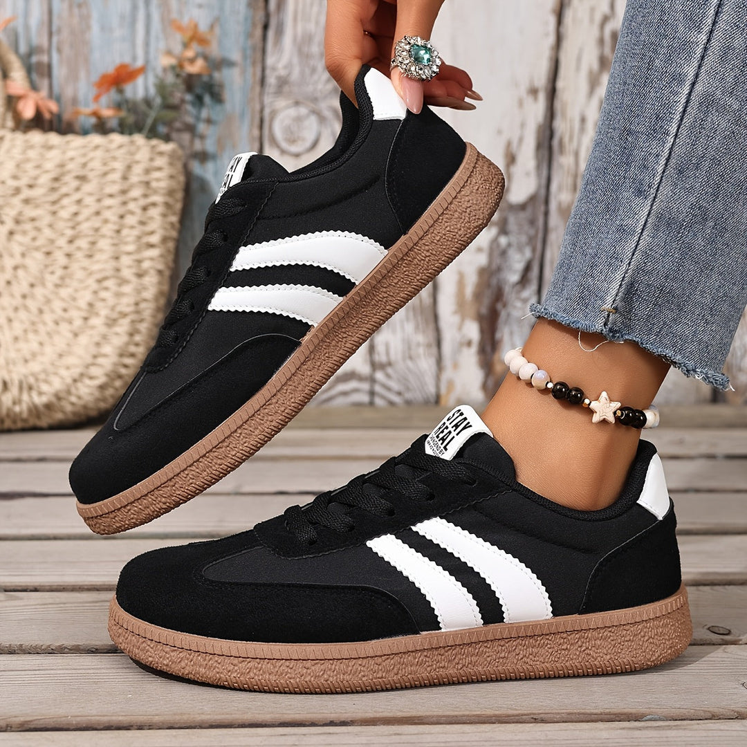 Delvorne | Women's Retro Sneakers Lace-Up Casual Trainers - Image 10