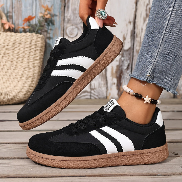 Delvorne | Women's Retro Sneakers Lace-Up Casual Trainers - Image 10
