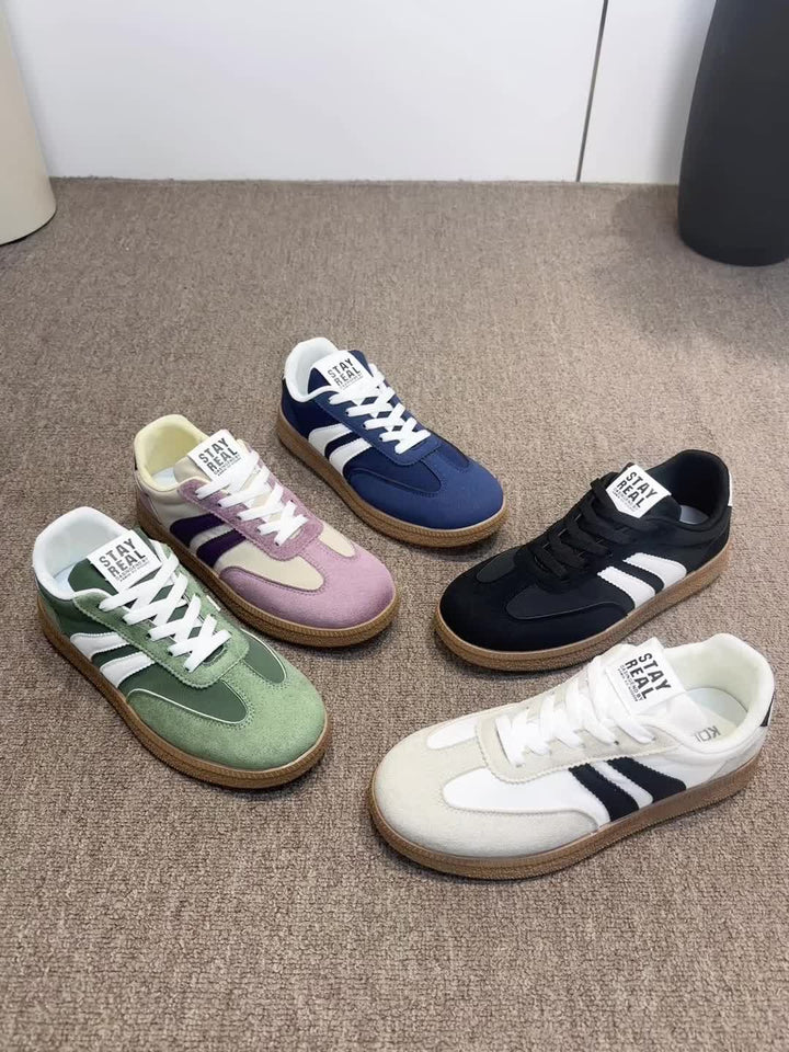 Delvorne | Women's Retro Sneakers Lace-Up Casual Trainers - Image 12