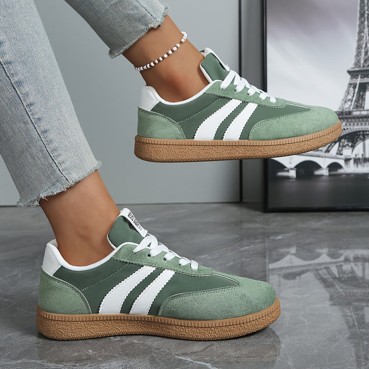 Delvorne | Women's Retro Sneakers Lace-Up Casual Trainers - Image 6