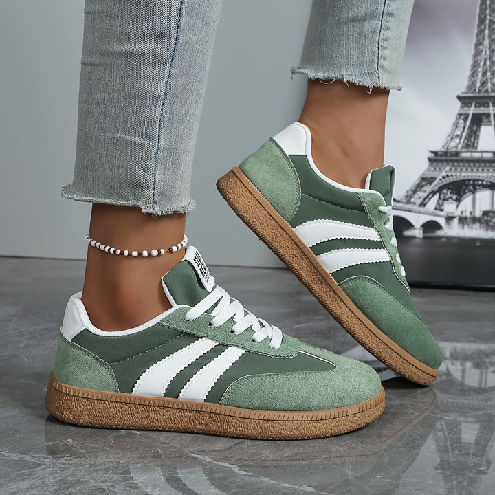 Delvorne | Women's Retro Sneakers Lace-Up Casual Trainers - Image 7
