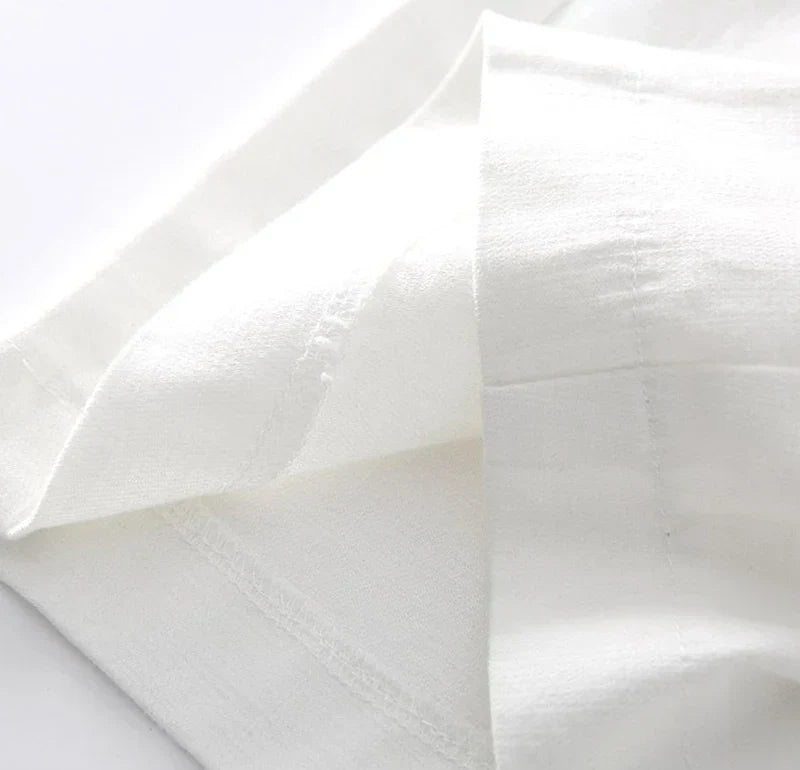 Delvwyn | Women's High Waist Linen Shorts with Belt - Image 10