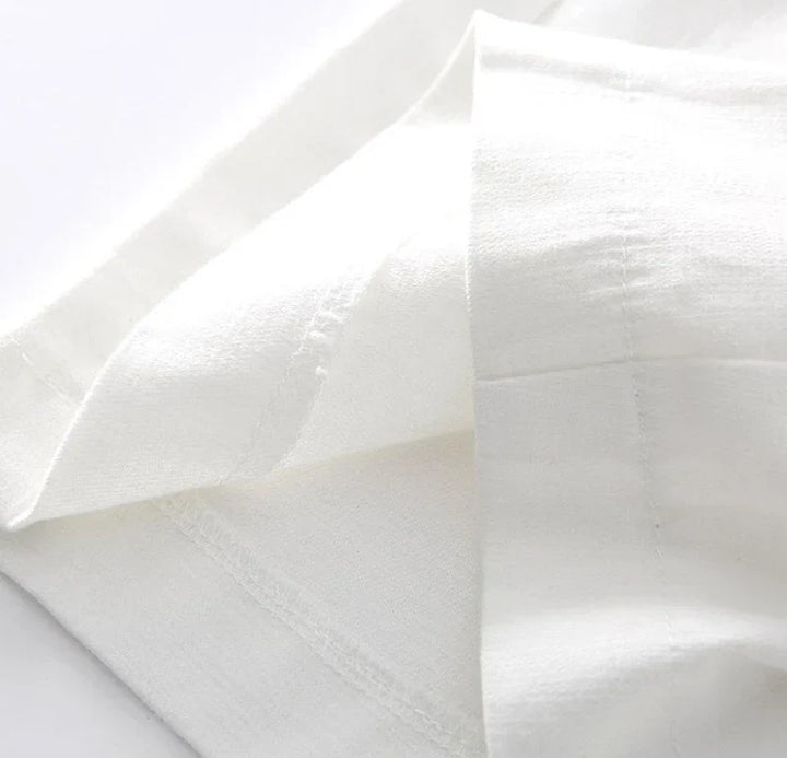 Delvwyn | Women's High Waist Linen Shorts with Belt - Image 10