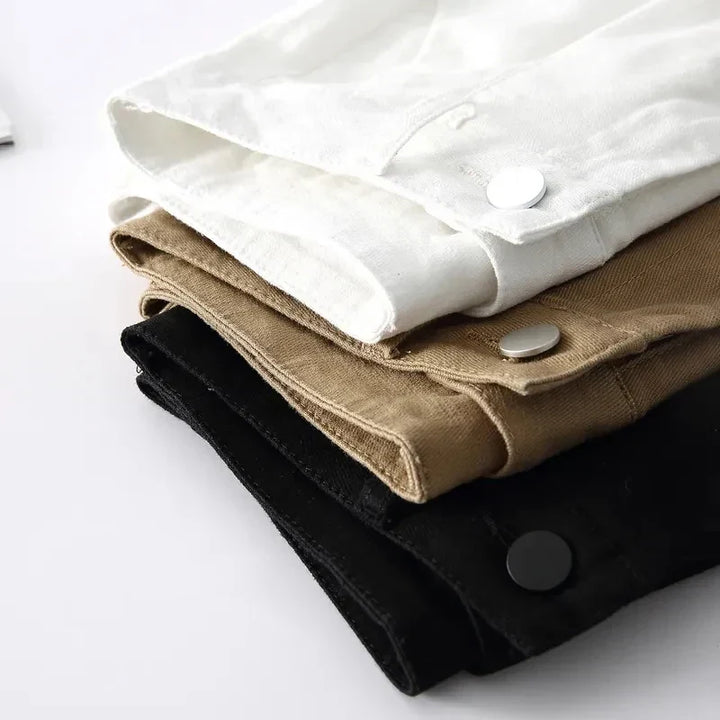 Delvwyn | Women's High Waist Linen Shorts with Belt - Image 5