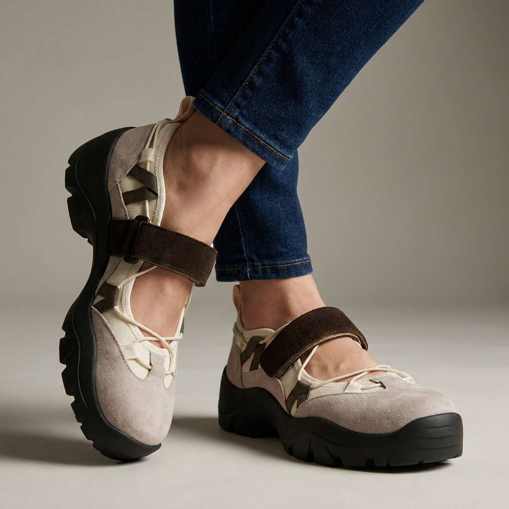 Delwyn | Women's Orthopedic Sneakers Chunky Mary Jane - Image 1