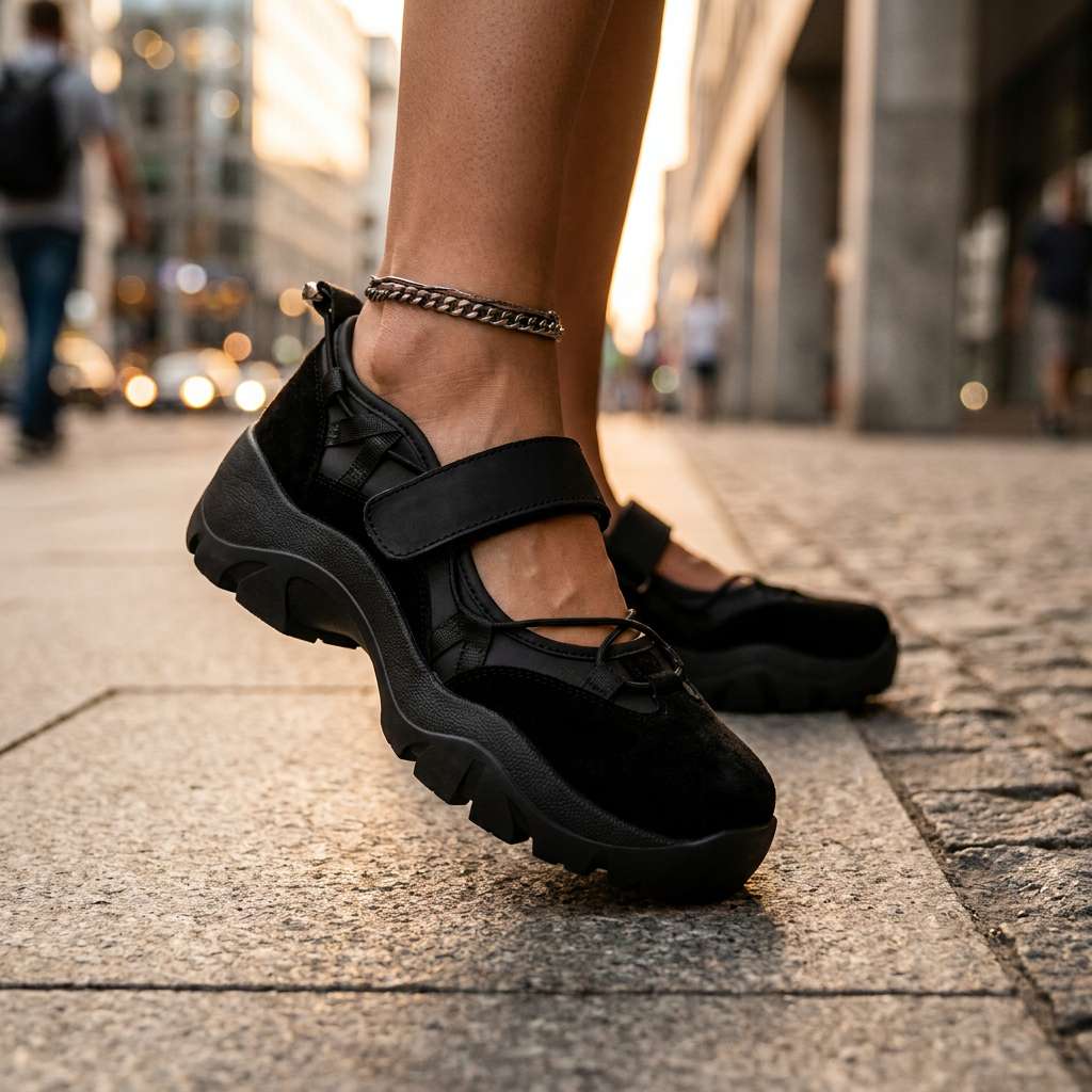 Delwyn | Women's Orthopedic Sneakers Chunky Mary Jane - Image 14