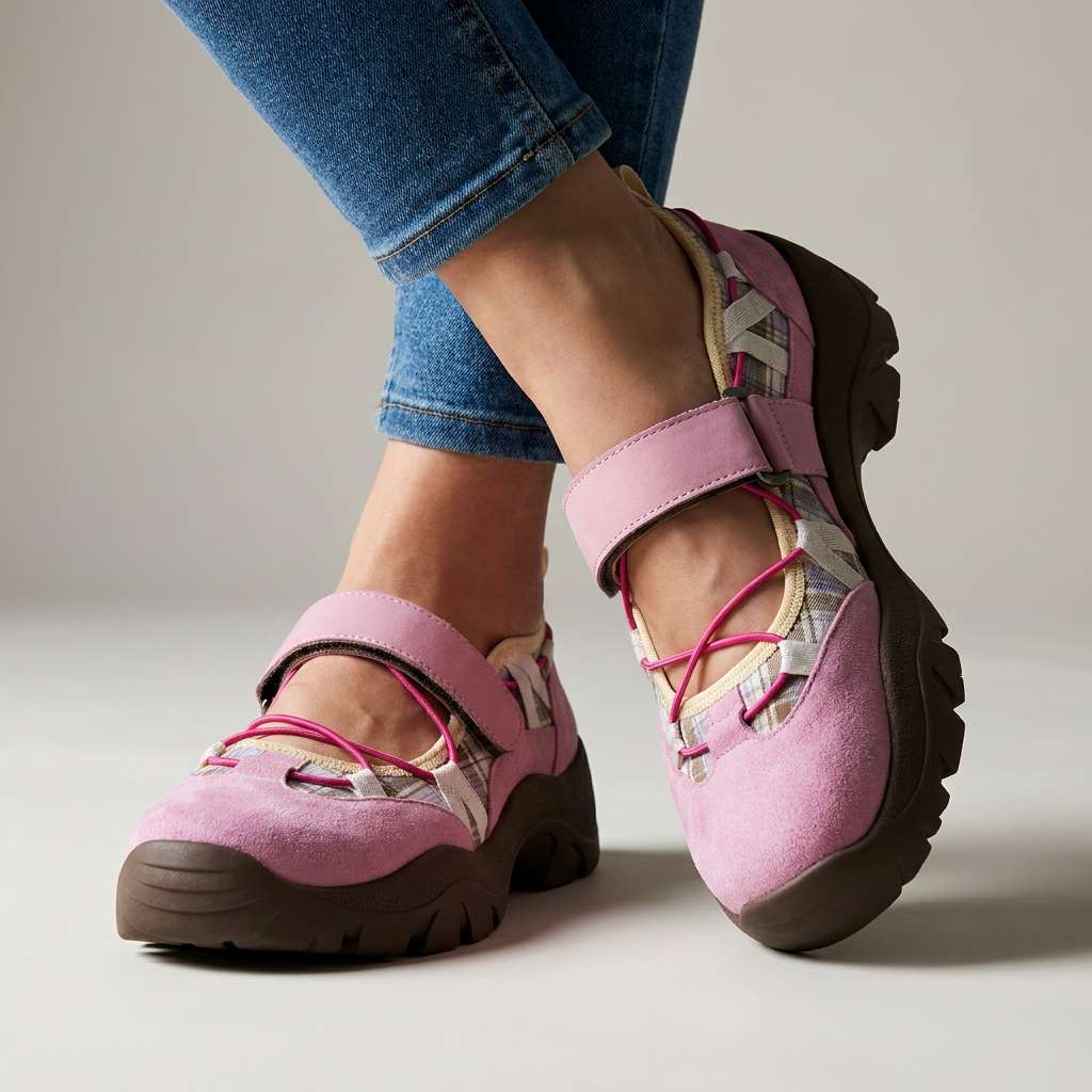 Delwyn | Women's Orthopedic Sneakers Chunky Mary Jane - Image 4