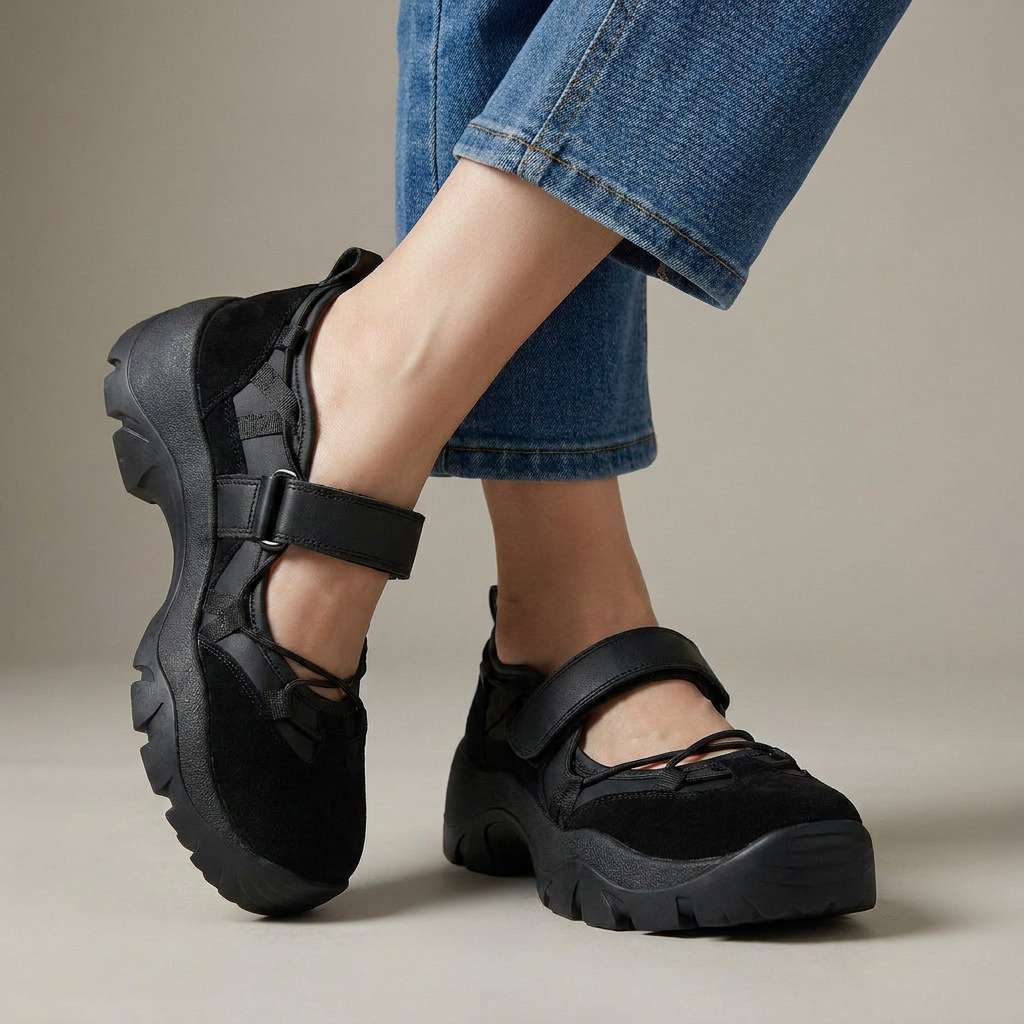 Delwyn | Women's Orthopedic Sneakers Chunky Mary Jane - Image 5
