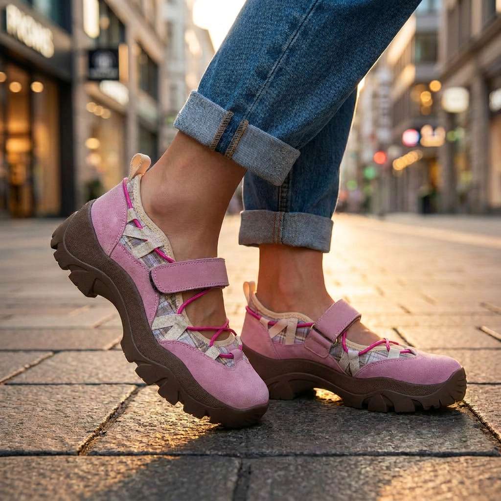 Delwyn | Women's Orthopedic Sneakers Chunky Mary Jane - Image 9