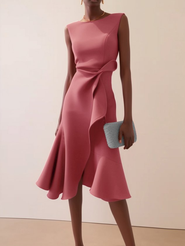 Dravella | Women's Cocktail Dress Asymmetric Midi - Image 2