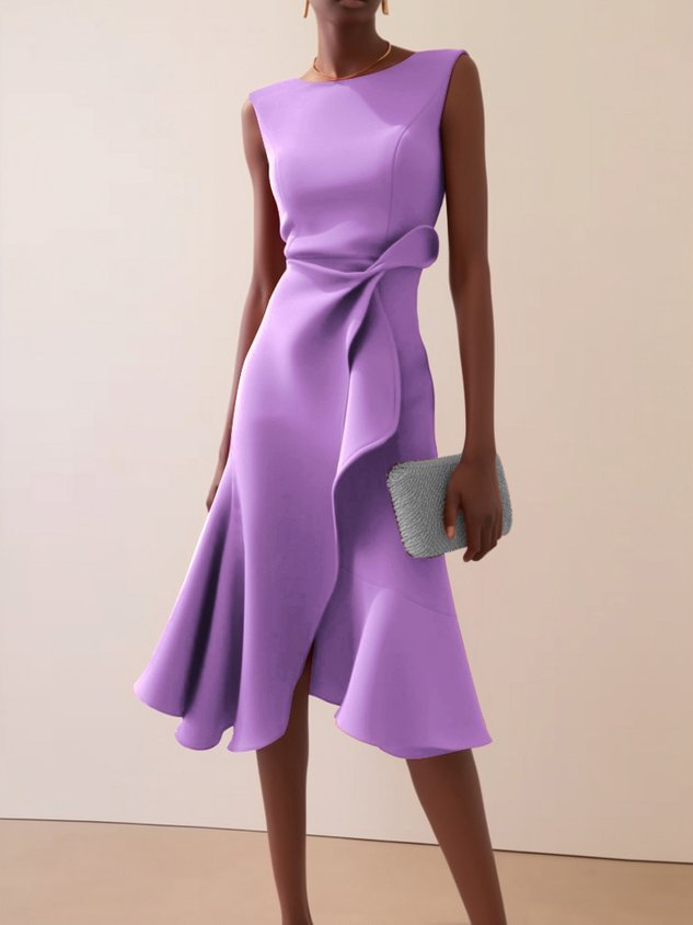 Dravella | Women's Cocktail Dress Asymmetric Midi - Image 4