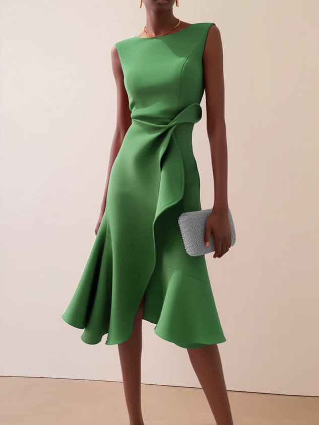 Dravella | Women's Cocktail Dress Asymmetric Midi - Image 5