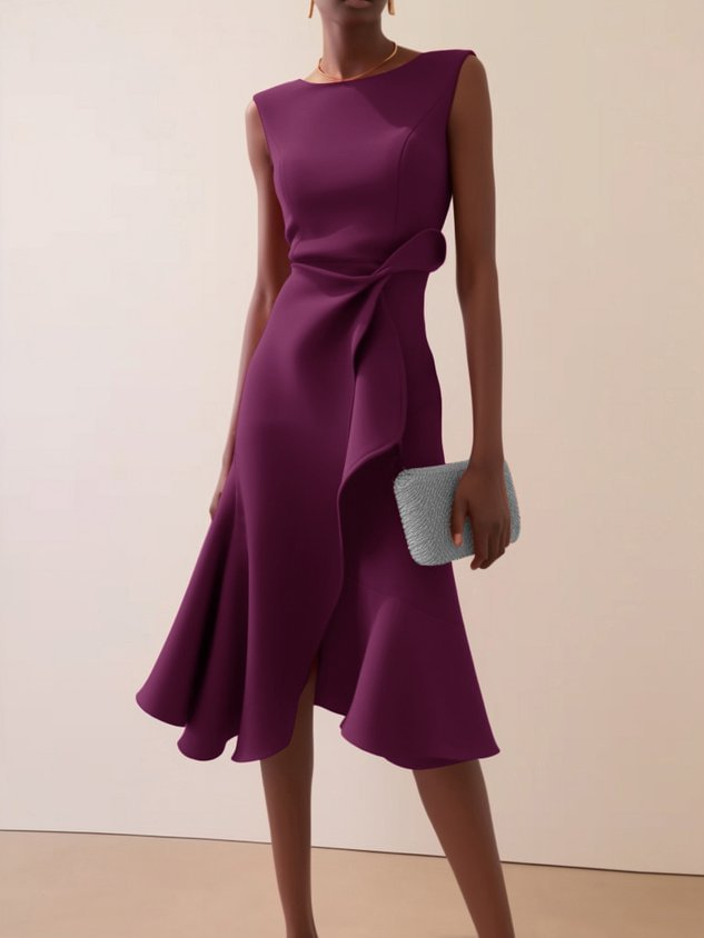 Dravella | Women's Cocktail Dress Asymmetric Midi - Image 8