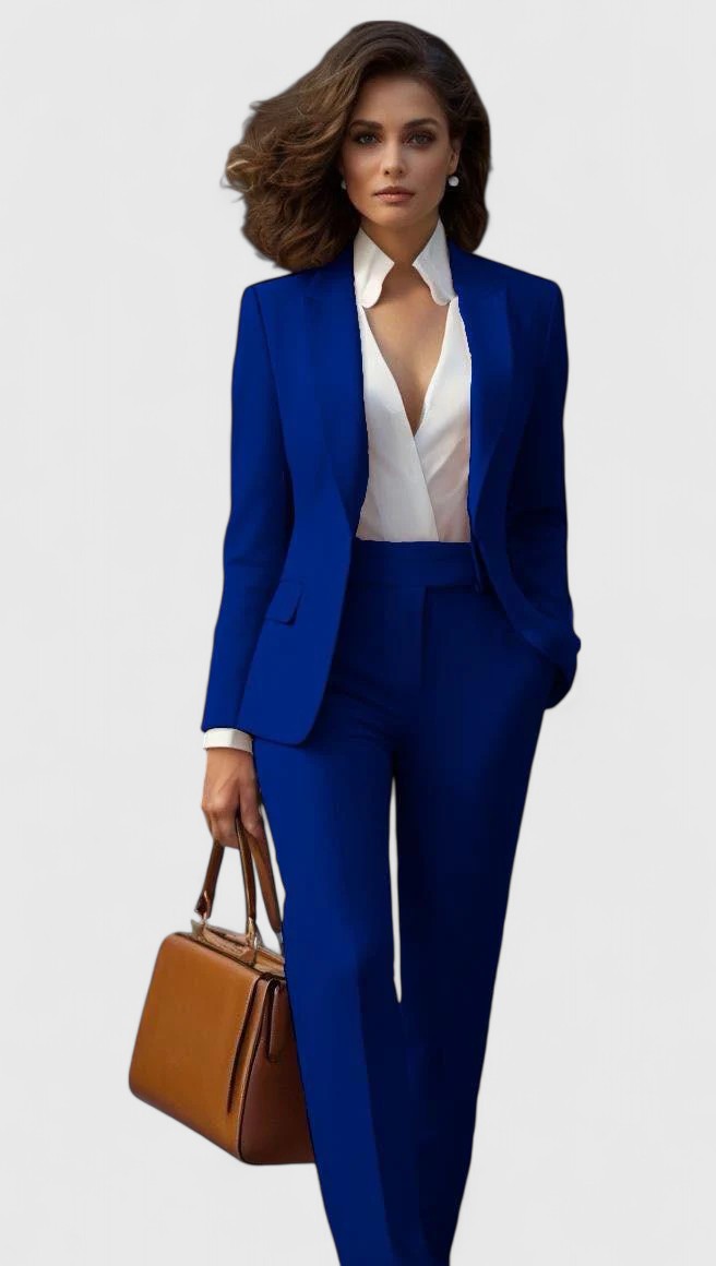 Eliora | Women's Business Suit Set Red Tailored - Red - Image 7