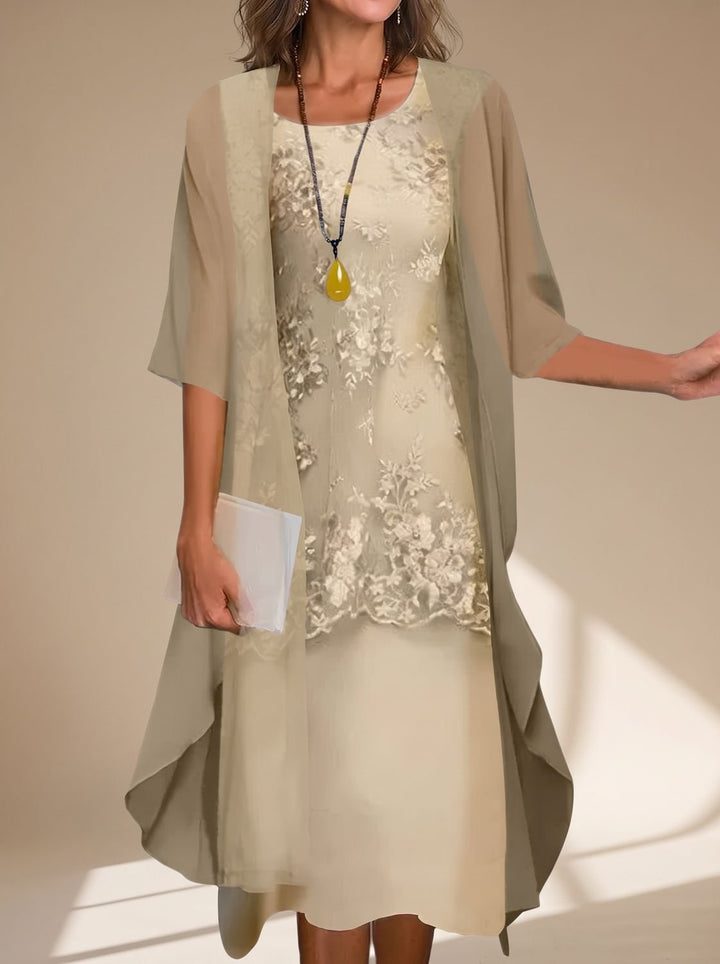 Ellvorne | Women's Wedding Guest Midi Dress - Image 1