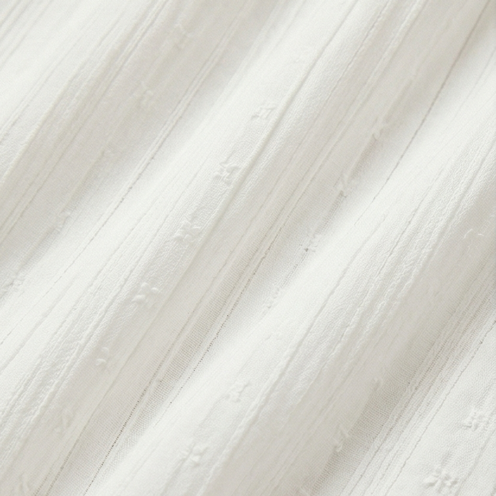 Elodie | Women's White Tiered Midi Dress with Pockets - White - Image 10