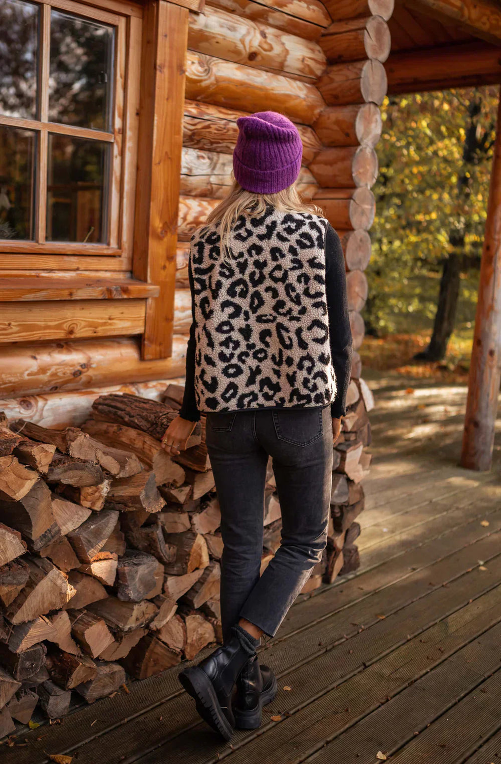 Evadne | Women's Leopard Print Sleeveless Vest - Image 2