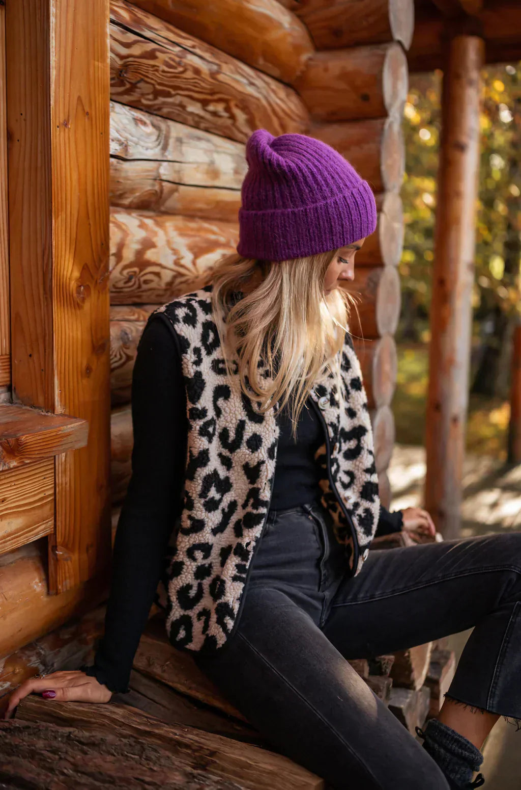 Evadne | Women's Leopard Print Sleeveless Vest - Image 3